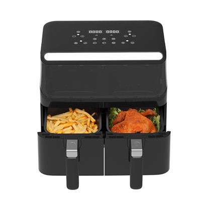 Quais são as características da fritadeira de ar com controle de temporizador...
